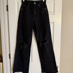 Zara high waisted wide leg jeans
